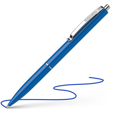 Penna a sfera a scatto Schneider K 15 ricaricabile tratto M blu Conf. 50 pezzi - P003083